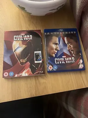 Captain America: Civil War (Iron Man Limited Edition Sleeve) [Blu-ray] Marvel • £3.79