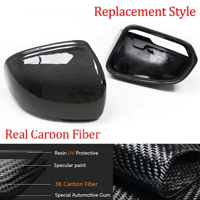 For Volvo XC60 XC90 V90 2017-2023 Real Carbon Fiber Car Rearview Mirror Cover Ii • $204