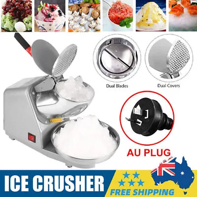 Electric Ice Crusher Shaver Machine Commercial Snow Cone Maker 2200R/min 380W • $60.99