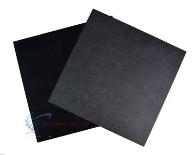 2 Pcs Black ABS Plastic Sheet 12  X 12  X 1/16  Flexible Smooth Back • $12.95