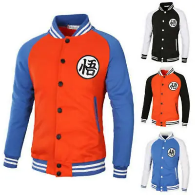 $34.12 • Buy Anime Dragon Ball Z Son Goku Baseball Coat Jacket Thicken Sweater Hoodie Coat