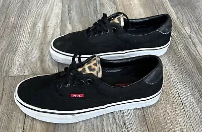 VANS Unisex Black Classic Low Top Off The Wall Trainers UK Size 6 • £6.99