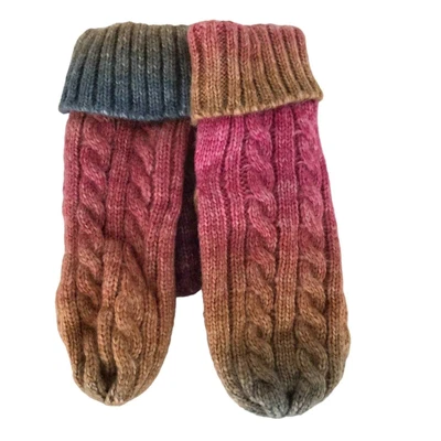 $18 • Buy BP. Cable Knit Rainbow Mittens Women’s One Size New With Tags
