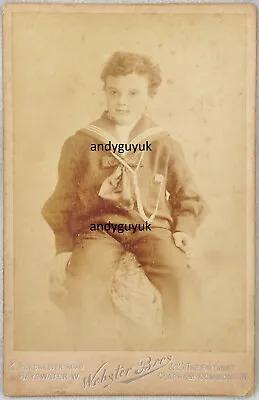 Cabinet Card Sailor Ww1 Named Soldier Louis Rutledge Gleason Antique Photo • £8.95
