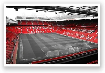 ArtsyCanvas Manchester United - Old Trafford Poster (18 X10 ) • $27