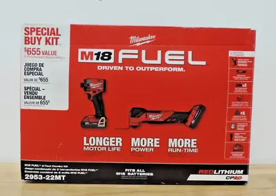 Milwaukee M18 2-Tool Combo Kit W/ Batt & Charger 2953-22MT BRAND NEW • $249.99