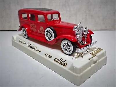 Solido Cadillac Ambulance #4038 Manhattan Fire 1:43 Scale Model Red 020923WT • $30.50
