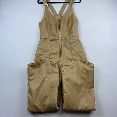 Vintage JC Penny Overalls Bib Skiwear Insulated Women’s Large Aspen Brown • $34.99