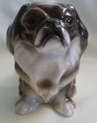 $119 • Buy Goldscheider Wien Austria  Ceramic  Pekingese Dog  Figurine - Artist Signed