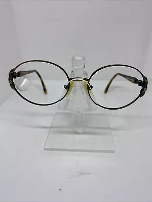 Vintage Fendi Womens Eyeglasses Frames Havana Antique Bronze 55-17-135 Oval • $69.99