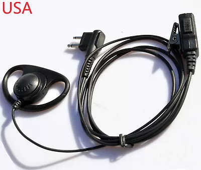 New D Ring Over The Ear Headset Earpiece 2 Pin Radio Walkie Talkie • $9.50