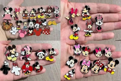 100pcs Mickey Minnie Metal Charm Pendant DIY Necklace Jewelry Making • $29