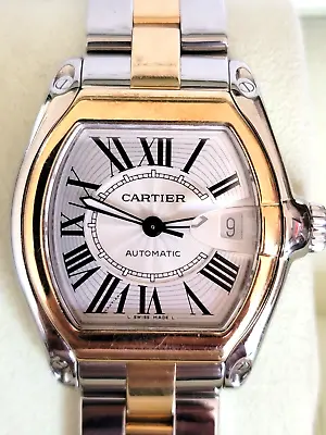$5195 • Buy CARTIER ROADSTER 18K GOLD & SS   *AUTOMATIC* Gents