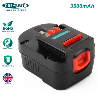 £12.25 • Buy 3500mAh 12V Ni-MH Battery For Black & Decker A1712 A12 A12E A12-XJ A12EX HPB12