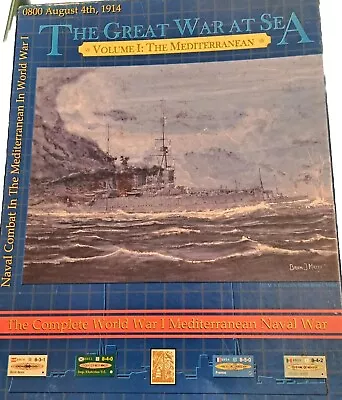 Avalanche Press:  Great War At Sea #1 The Mediterranean 1986 Unpunched & Free Gm • $25