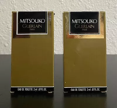 Guerlain Perfume Set Of 2 Mitsouko 2mL .07 Fl Oz Travel Size / Tester Vintage • $29.99