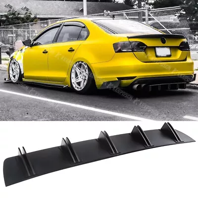 For VW Jetta MK6 MK7 Rear Diffuser 10 Fins Bumper Splitter Spoiler Valance Chin • $39.35