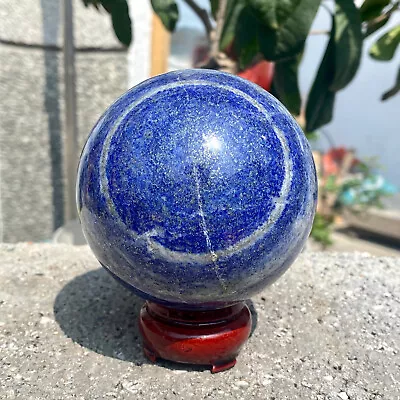 1.69LB Natural Lapis Lazuli Jasper Quartz Sphere Crystal Ball Reiki Healing. • $0.99