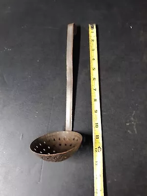 Vintage  Enamelware Dipper Strainer Spoon Ladle • $9.99