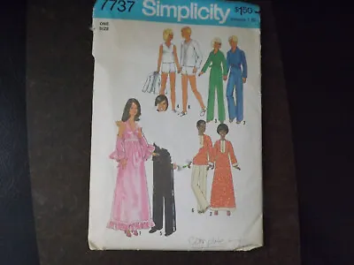 Vintage Simplicity Sewing Pattern 7737 Barbie Ken Doll Clothes Gown Tuxedo Dress • $7.99
