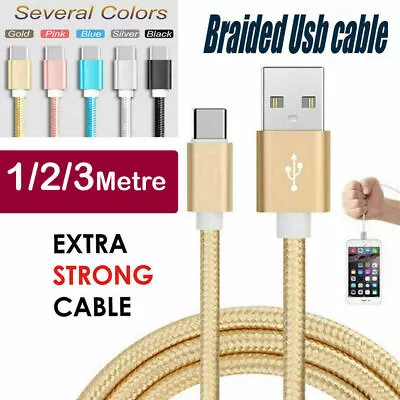 USB Data Mobile Charger Cable Lead For New Sony Xperia Huawei Type C Android ... • £2.99