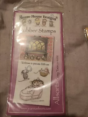 £5 • Buy Joanna Sheen House Mouse Lot Unmounted Rubber Stamps All-sorts Cosy Toes