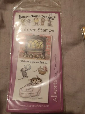 £5 • Buy Joanna Sheen House Mouse Lot Unmounted Rubber Stamps All-sorts Cosy Toes