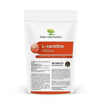 L-Carnitine 1000mg Tablets Strong Fat Burner Weight Loss  Antioxidant • $59.84