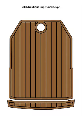 2006 Nautique Super Air Cockpit Pad Boat EVA Foam Faux Teak Deck Floor Mat • $231