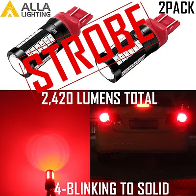 LED 4-STROBE BRAKE/RED Tail Light Bulb For 2009-2010 Toyota CorollaFlash Stop • $19.98