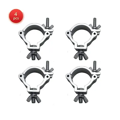 4 Pcs 2  Stage Par Light Clamps Hooks O Clamp Fit 48-51mm Pipe Truss Load 220lbs • $19.99