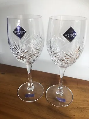 Vintage Edinburgh Crystal Wine Glasses  18.5 Cm • £30
