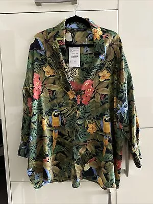 Zara Tropical Print Shirt - BNWT - RRP £24.99 - XL • £15