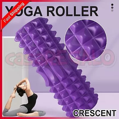 $16.99 • Buy Pilates Foam Roller Long Physio Yoga Fitness GYM Exercise Training 3D Point 33CM