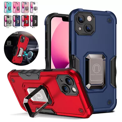 $3.75 • Buy Ring Stand Case For IPhone 7 8 Plus X XR XS 11 12 13 Pro Max Shockproof PC Cover