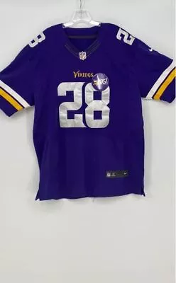 Nike Mens Purple Minnesota Vikings Adrian Peterson 28 Football-NFL Jersey XXL • $7.99