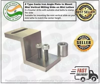 Z Type Caste Iron Angle Plate To Mount Mini Vertical Milling Slide On Mini Lathe • $54.62