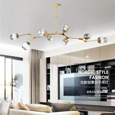 Sputnik Molecule Glass Chandelier Pendant Light Tree Branch Ceiling Fixture Lamp • $166.31