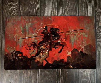 Red Knight MTG Playmat Trading Card Game Mat TCG CCG Table Mouse Pad Free Bag • $19.98