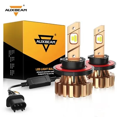 AUXBEAM H13 9008 LED Headlight Bulbs Hi/Low Beam 44W For Jeep Wrangler 2007-2021 • $42.99