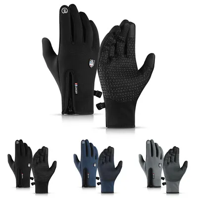 Winter Warm Gloves Touchscreen Driving Gloves Windproof Anti-Slip Sports Gloves • £10.99