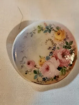 Vintage Hand Painted Porcelain Flower Brooch Stamped   45   • $25