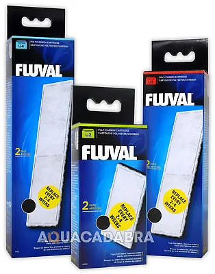 £6.75 • Buy Fluval U Internal Filter Poly/carbon Media Replacement Cartridge Fish Tank