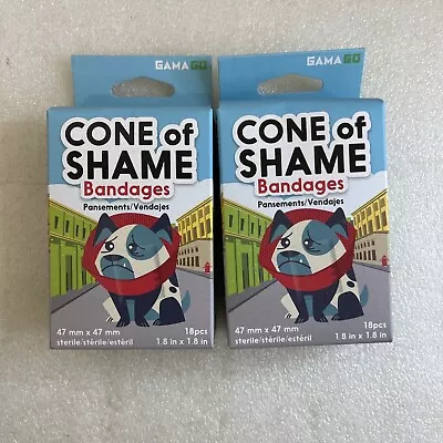 2 Boxes (18 Per Box) Cone Of Shame Bandages Kids Children • $12.74