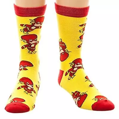 DC The Flash Scribblenauts Men's Crew Socks Chibi Superhero • $12.97