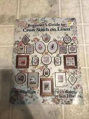 American School Of Needlework Beginners Guide To Cross Stitch On Linen 3510 • $8.84