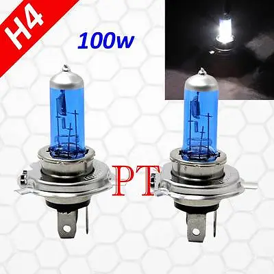 H4 9003 HB2 12V 100W Halogen Headlight Light Lamp Bulbs 5000K Super Bright White • $8.80