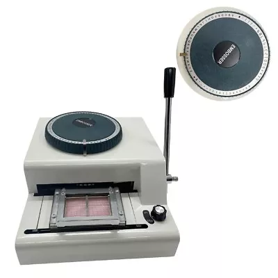 68 Character PVC Card Convex Embosser Manual ID Code Printer PVC Clamp Label • $204.92