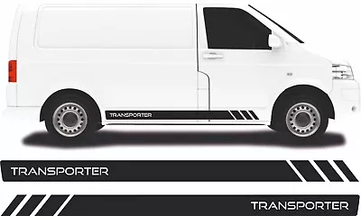 TRANSPORTER SIDE STRIPES FOR VW TRANSPORTER LWB T4T5T6 Sticker -VINYL GRAPHICS • $31.08