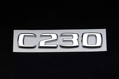 Trunk Lid Rear Emblem Badge Chrome Letters C 230 Fits Mercedes W203 C-Class C230 • $14.24